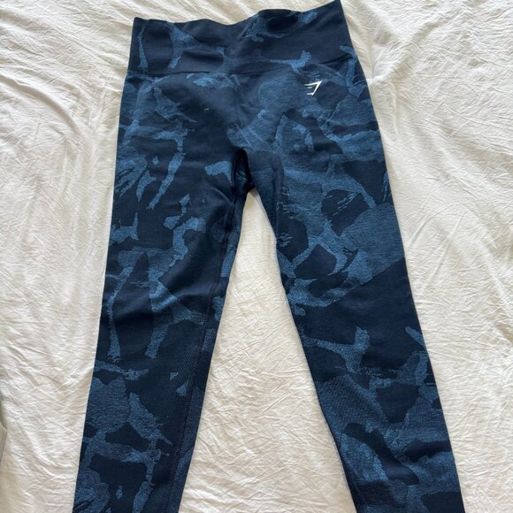 Gymshark Blue Camo Legging - Picture 1 of 3